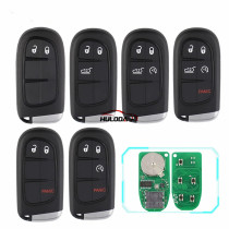 For Jeep Grand Cherokee 2013-2018 Chrysler 300C Dodge Compass Dart Ram Journey Challenge 433Mhz 4A Chip Remote Smart Key For Jeep Grand Cherokee 2013-2018 Chrysler 300C Dodge Compass Dart Ram Journey Challenge 433Mhz 4A Chip Remote Smart Key