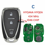 Aftermarket Smart Car Key  For Chevrolet Camaro Equinox Cruze Malibu Spark Fob ID46 PCF7952 434MHZ  HYQ4EA HYQ4AA