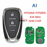 Aftermarket Smart Car Key  For Chevrolet Camaro Equinox Cruze Malibu Spark Fob ID46 PCF7952 434MHZ  HYQ4EA HYQ4AA