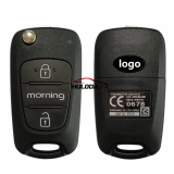 For KIA Morning 2011+ Flip Remote Smart Auto Car Key Fob TOY40 Blade ID46 Chip 433MHz 2 Button SEKS-KM10TX Genuine