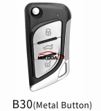 KEYDIY  B30 3  Metal button  smart remote key For KD900,URG200,mini KD and KD-X2 generate new keys ,For produce any model  remote