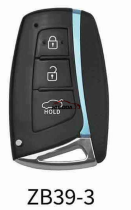 for Hyundai Style KEYDIY KD ZB Series ZB39-3 button Universal Smart Remote Key for KD-X2 KD-MAX Key Programmer