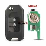 For Honda style 2 button keyDIY remote  NB10-2 universal   For mini KD and KD-X2 generate new keys