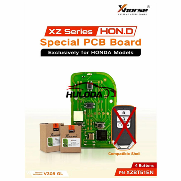 Xhorse XZBT51EN Special PCB Board Exclusively for HONDA Models Only The Board for Car Remote Key Only PCB Board 