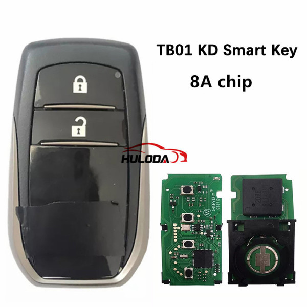  KEYDIY TB01-2 button Remote Smart key for Toyota Corolla RAV4 with 8A chip Support Board 0120
