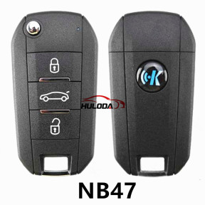 KEYDIY for Peugoet 508 style  NB47 3 button smart remote key used for KD-X2 KD-MAX generate 