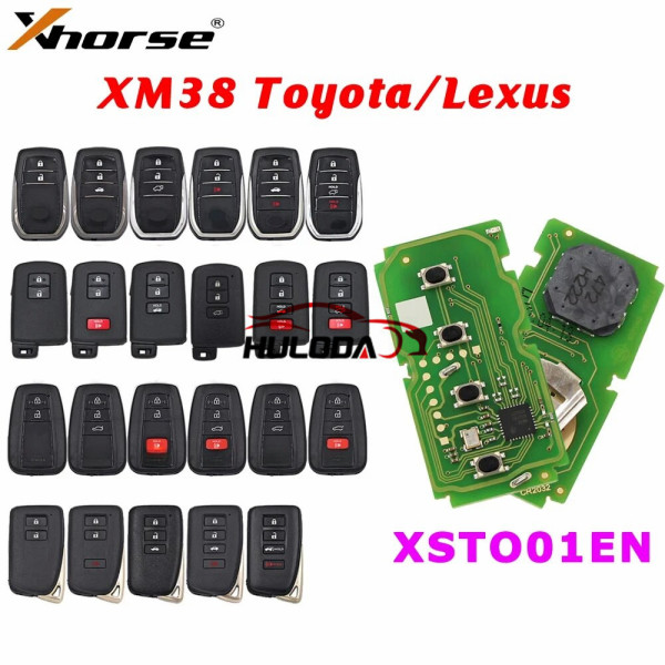 For Xhorse XSTO01EN Toyota XM38 Smart Key 4D 8A 4A All in One with Key Shell Supports Rewrite Please select shell