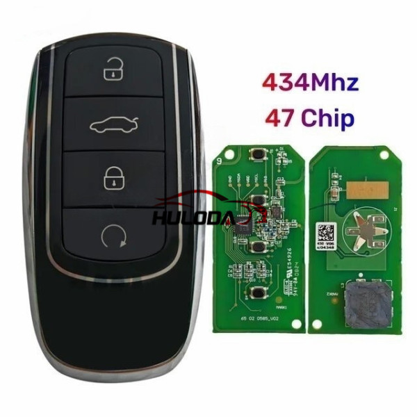  Original Smart Remote Key 4 Buttons 434Mhz ID47 Chip For Chery Tiggo 8 Plus/ Tiggo /Tiggo 8 Pro Omoda 5 Proximity