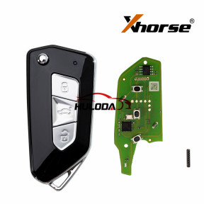 Xhorse XKGA82EN Electroplated Matte GA08 Style 3 Buttons Wire Remote Key
