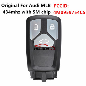  Original For  Audi MLB 3 button remote key 434mhz with 5M chip (4M0959754CS) 