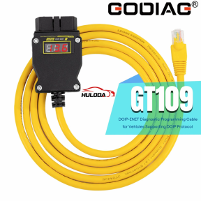 GODIAG GT109 DOIP-ENET Diagnostic Programming Cable for Vehicles Supporting DOIP Protocol with Voltage Display Function