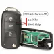 For VW 3 button remote key  with ID48 chip 434mhz Model Number is 5KO-837-202AD