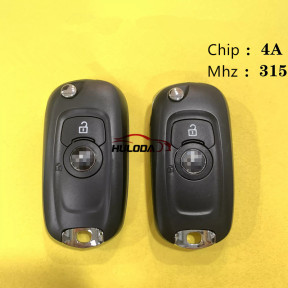 For  the new  Opel  folding remote control, 18 models of Opel folding remote control key, original 4A chip