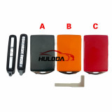 For Volvo  3 button XC60 XC90 S90 Smart card 17-18 rear Volvo Smart Key shell case without logo  Please choose the color you need