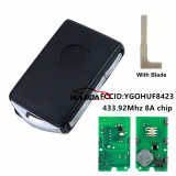 For Volvo New Smart Key 433.92mhz 8AChip Car Key FobRemote for Volvo S60S40 s90 Xc40 Xc60Xc90 V60 V90 2019-2024 PN:32256980 FCC: YGOHUF8423