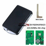 For Volvo New Smart Key 433.92mhz 8AChip Car Key FobRemote for Volvo S60S40 s90 Xc40 Xc60Xc90 V60 V90 2019-2024 PN:32256980 FCC: YGOHUF8423