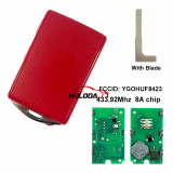 For Volvo New Smart Key 433.92mhz 8AChip Car Key FobRemote for Volvo S60S40 s90 Xc40 Xc60Xc90 V60 V90 2019-2024 PN:32256980 FCC: YGOHUF8423
