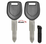 For Mitsubishi transponder key balnk CLK PLUG with MIT8 blade,(can put TPX long chip and Ceramic chip)  no  logo