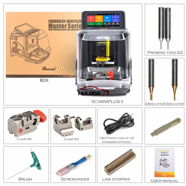 Pre-order XCMNP2GL Xhorse Condor XC-MINI Plus II Key Cutting Machine Support Car Motorbike Household Keys