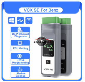 VXDIAG VCX SE VX408 for Mercedes Benz Car OBD2 Diagnostic Scanner C6 Star Diagnosis Support DoIP J2534 Programming ECU Coding A+