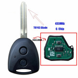 For Toyota Daihatsu straight plate remote control key car remote control Toyota key 433 frequency G chip