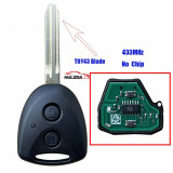 For Toyota Daihatsu straight plate remote control key car remote control Toyota key 433 frequency G chip
