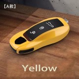 Solid Color ABS for Porsche Panamera Macan 718 Taycan 911 Cayman Boxster 9ya 971 Remote Smart Car Key Case Cover Fob Accessories