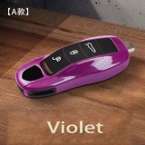 Solid Color ABS for Porsche Panamera Macan 718 Taycan 911 Cayman Boxster 9ya 971 Remote Smart Car Key Case Cover Fob Accessories