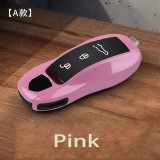 Solid Color ABS for Porsche Panamera Macan 718 Taycan 911 Cayman Boxster 9ya 971 Remote Smart Car Key Case Cover Fob Accessories