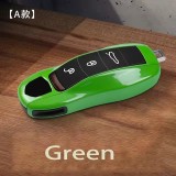 Solid Color ABS for Porsche Panamera Macan 718 Taycan 911 Cayman Boxster 9ya 971 Remote Smart Car Key Case Cover Fob Accessories