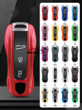 Solid Color ABS for Porsche Panamera Macan 718 Taycan 911 Cayman Boxster 9ya 971 Remote Smart Car Key Case Cover Fob Accessories