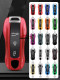 Solid Color ABS for Porsche Panamera Macan 718 Taycan 911 Cayman Boxster 9ya 971 Remote Smart Car Key Case Cover Fob Accessories