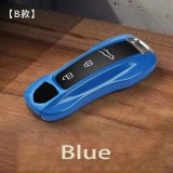 Solid Color ABS for Porsche Panamera Macan 718 Taycan 911 Cayman Boxster 9ya 971 Remote Smart Car Key Case Cover Fob Accessories