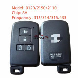 For  Toyota 4-point Esquie 2110 2150 0120 smart card remote key car key