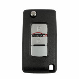 For  Mitsubishi 2button key smart folding key 433MHz with 46 Chip FCCID: M6370B882