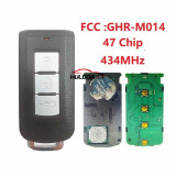  For Mitsubishi Xpander Eclipse 3button -key smart key GHR-M014 434MHz  with 47 CHIP