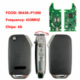 For 2022 Kia Sportage 3-key original board secondary shell smart key 433MHZ 4A 95430-P1300