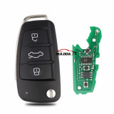 Remote Car Key For Audi Q7 B7 Q3 A3 TT A2 A8 A6 A6L A4 S5 C5 C6 B6 A4L A5 Q5 S LINE RS S1 S3 S4 8P0837220D 433Mhz ID48 Chip