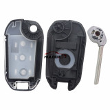 For Peugeot 208 2008 301 308 508 5008 RCZ For Citroen C-Elysee C4-Cactus Headlight Middle Remote Key Shell 3 Buttons Case（ no logo)