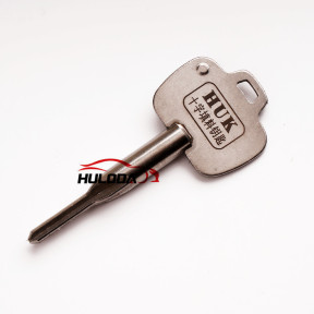 HUK Cross Key Cross-filled Key Locksmith Key for Lock Multifunction Pick Master Cross Key Stainless Still