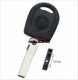 For VW Transponder key blank （with logo)