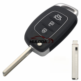 3 Buttons car symbol Flip Remote Car Key Case For Hyundai Solaris Verna ELANTRA Santa