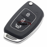 3 Buttons car symbol Flip Remote Car Key Case For Hyundai Solaris Verna ELANTRA Santa