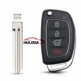 3+1 Buttons SUV symbol Flip Remote Car Key Case For Hyundai Solaris Verna ELANTRA Santa