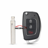 2+1 Buttons Flip Remote Car Key Case For Hyundai Solaris Verna ELANTRA Santa