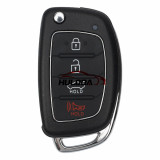 3+1 Buttons car symbol Flip Remote Car Key Case For Hyundai Solaris Verna ELANTRA Santa