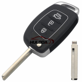 3 Buttons car symbol Flip Remote Car Key Case For Hyundai Solaris Verna ELANTRA Santa