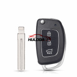 3 Buttons SUV symbol Flip Remote Car Key Case For Hyundai Solaris Verna ELANTRA Santa