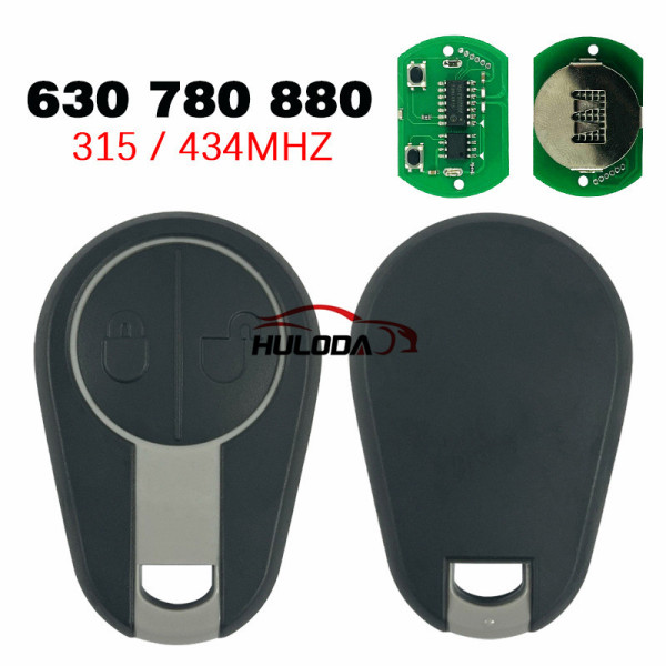 Suitable for Volvo 2-key smart card key 315/433.92Mhz 630 780 880 no chip