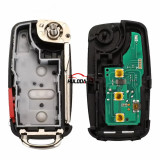 For VW Jetta CADDY EOS GTI Golf Passat Tiguan 3+1 Buttons NBG010180T ​5K0837202AE Flip Folding Remote Key